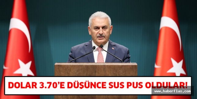 DOLAR 3.70'E DÜŞÜNCE SUS PUS OLDULAR