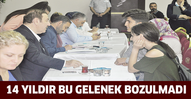 14 yıldır bu gelenek bozulmadı