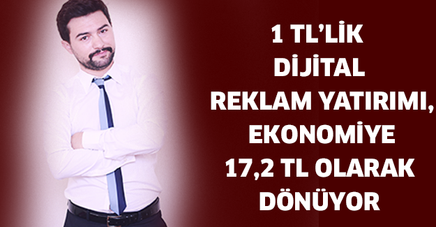 1 TL’lik dijital reklam yatırımı, ekonomiye 17,2 TL olarak dönüyor