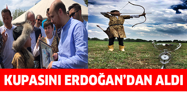 Kupasını Erdoğan’dan aldı