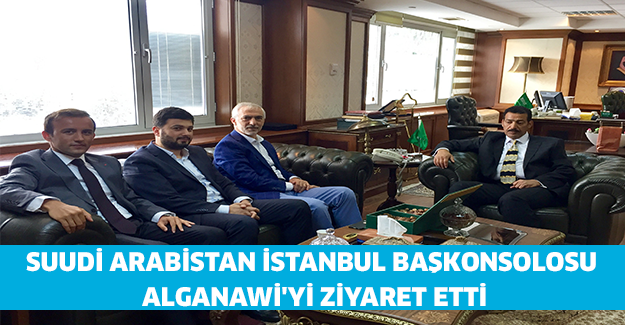 Suudi Arabistan İstanbul Başkonsolosu Alganawi'yi ziyaret etti