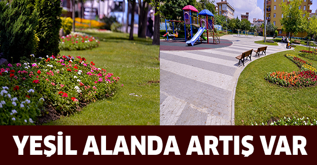 Yeşil alanda artış var