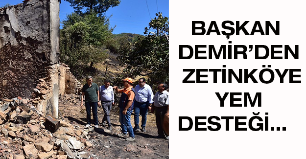 Başkan Demir’den Zetinköye Yem Desteği…