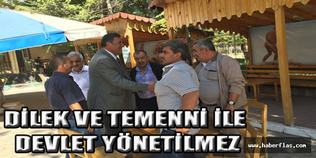 Dilek ve temenni ile devlet yönetilmez