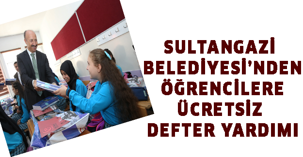 Sultangazi Belediyesi’nden Öğrencilere Ücretsiz Defter Yardımı