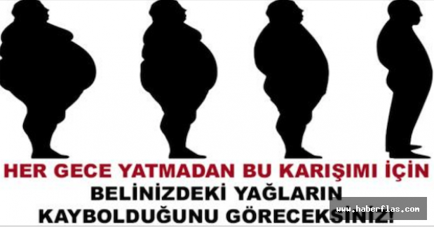 Gece yatmadan önce bunu için, belinizdeki yağlardan kurtulun