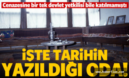 İşte tarihin yazıldığı oda...