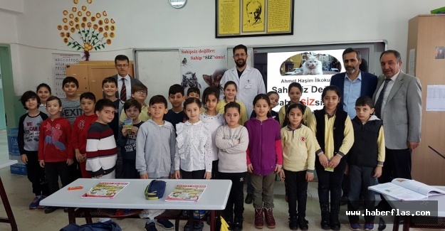 BAYRAMPAŞALI MİNİK ÖĞRENCİLERDEN SOKAK HAYVANLARI İÇİN ÖRNEK PROJE