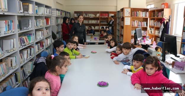 KREŞ ÖĞRENCİLERİ ‘KÜTÜPHANEDEKİ KİTAP’LA TANIŞTI