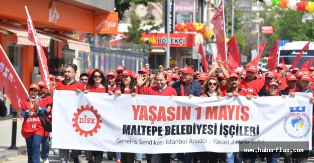 Başkan Kılıç, 1 Mayıs’ta çalışanlarıyla birlikteyürüdü