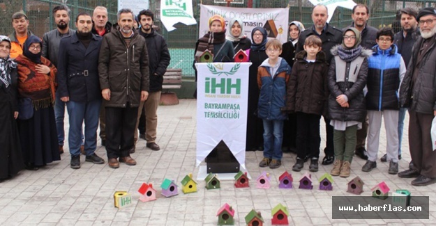 Öğrencilerden Kuşlara Yuva