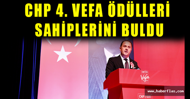 Chp 4. Vefa Ödülleri Sahiplerini Buldu