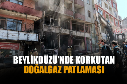 Beylikdüzü'nde Korkutan Doğalgaz Patlaması