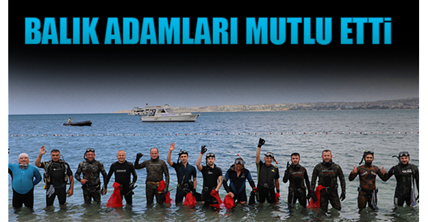 Büyükçekmece sahilinin temiz çıkması balık adamları mutlu etti