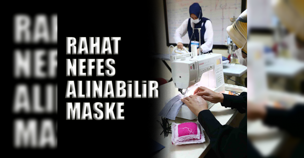Kadın kursiyerlerden her zevke uygun maske