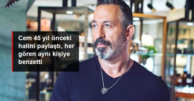 Çocukluk fotoğrafını paylaşan Cem Yılmaz, oğlu Kemal'a benzetildi