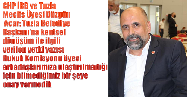 Tuzla’da kentsel dönüşüm muamması