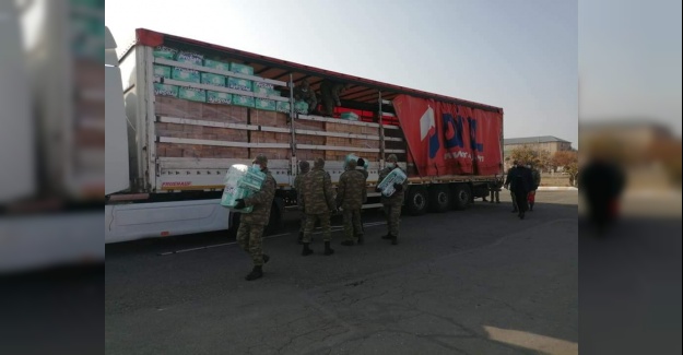 Nahçivan’a 2 Tır tıbbi ve askeri yardım