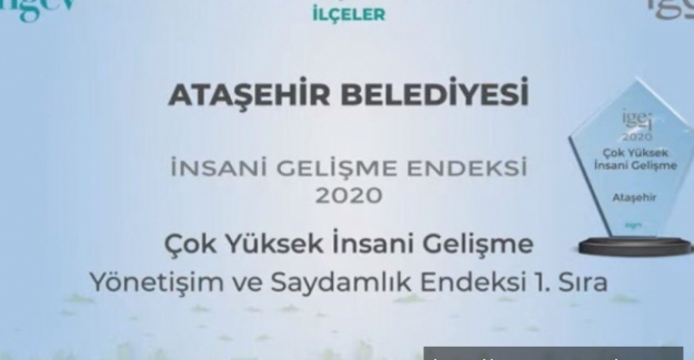 Ataşehir Belediyesi'ne İNGEV'den ödül
