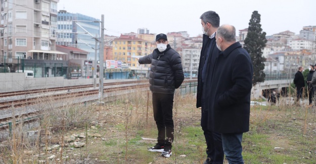 Kartal Belediye Başkanı proje alanlarına çıkarma yaptı