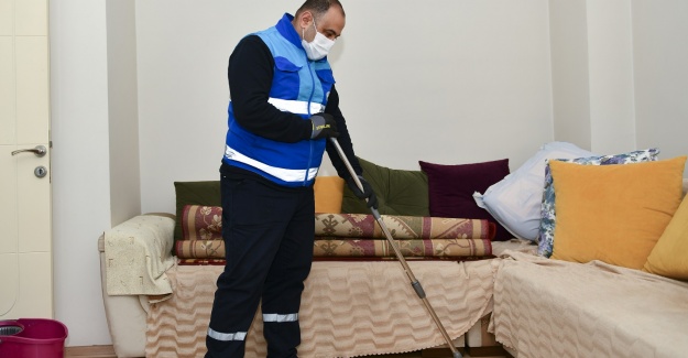PANDEMİ DÖNEMİNDE BİN 107 VATANDAŞA EVDE TEMİZLİK HİZMETİ VERİLDİ