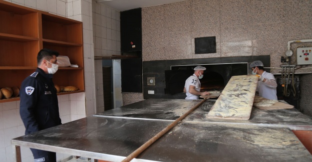 Covid -19 salgın riskine karşı pide fırınlarında Ramazan denetimi yapıldı