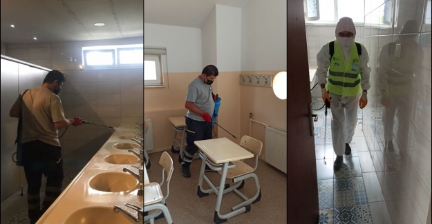 LGS öncesi okulları dezenfekte edildi