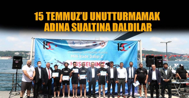 15 Temmuz’u unutturmamak adına sualtına daldılar