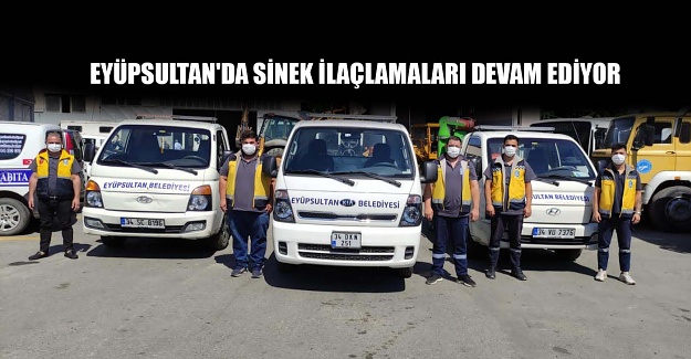 Eyüpsultan'da sinek ilaçlamaları devam ediyor