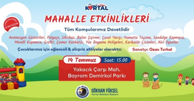 Kartallı çocuklar etkinlikler ile tatili doyasıya yaşayacak