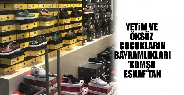 Öksüz çocukların yüzü bayram öncesi 'Komşu Esnaf' ile güldü
