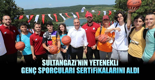Sultangazi’nin Yetenekli Genç Sporcuları Sertifikalarını Aldı