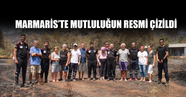 Marmaris’te mutluluğun resmi çizildi