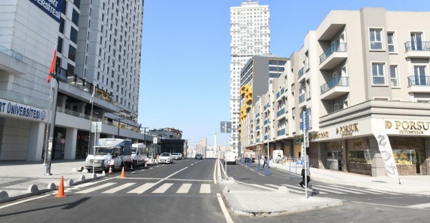 Trafiği rahatlatan yeni yol çalışması