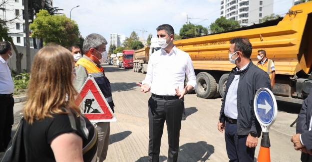 Yüksel, altyapı çalışmalarını yerinde inceledi