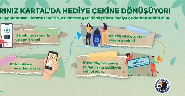 Kartal’da atıklar hediye çekine dönüşüyor