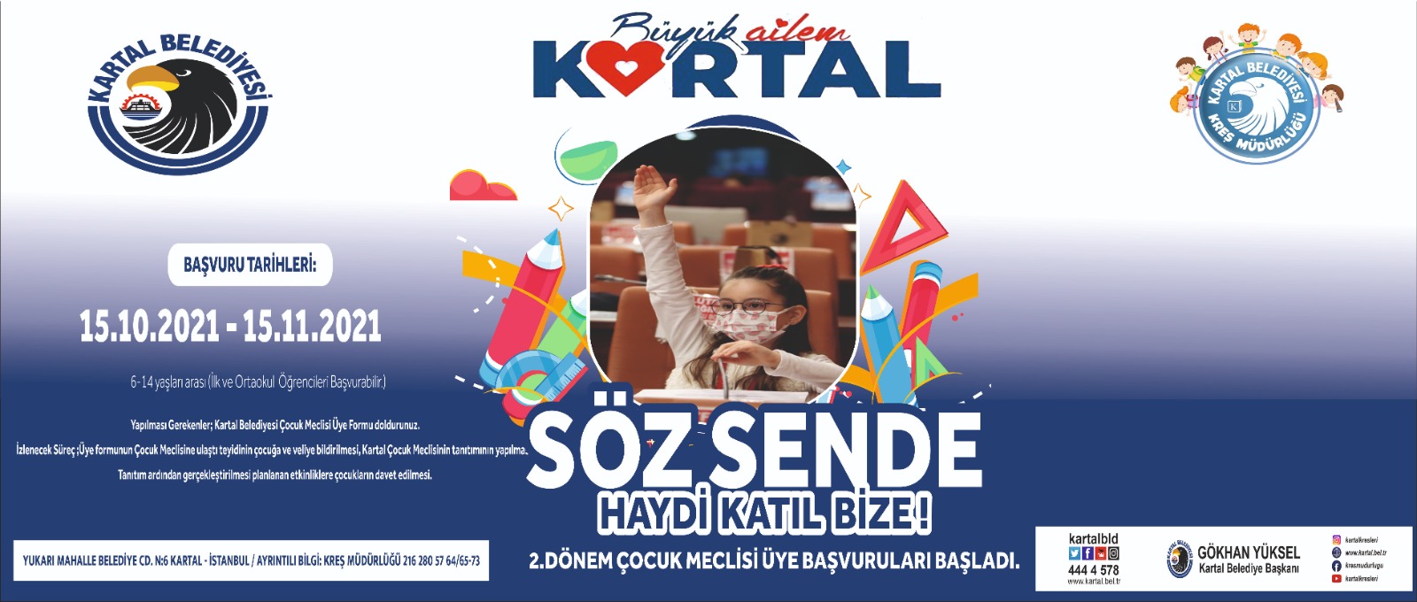 Kartallı çocuklar yönetimde söz sahibi