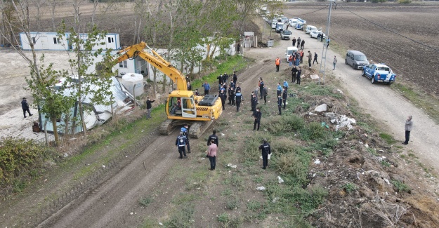 Su havzasına zarar verecek kaçak yapı yıkıldı