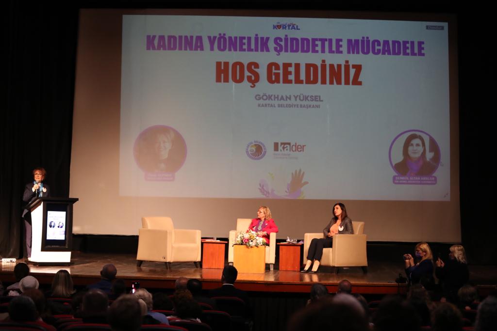 Kartal’da, Kadına Yönelik Şiddetle Mücadele paneli düzenlendi