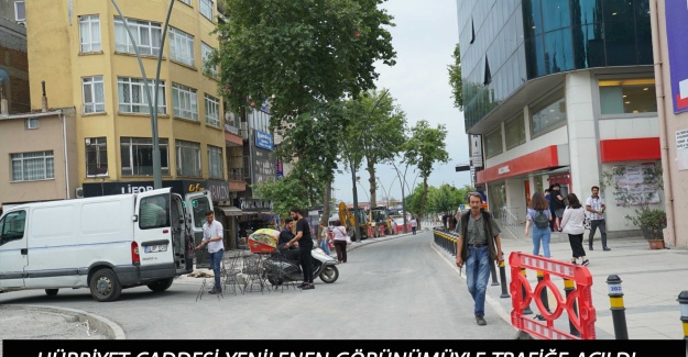 Hürriyet Caddesi Yenilenen Görünümüyle Trafiğe Açıldı
