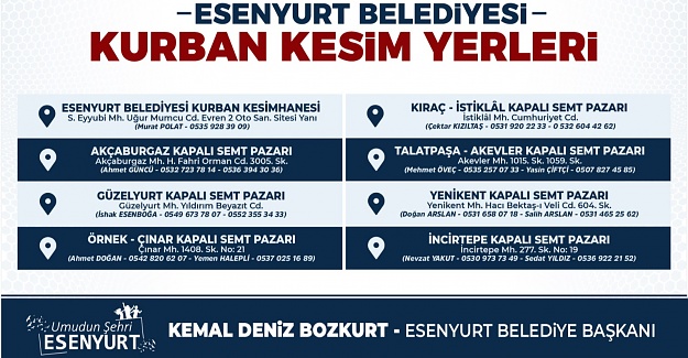 ESENYURT BELEDİYESİ BAYRAMA HAZIR