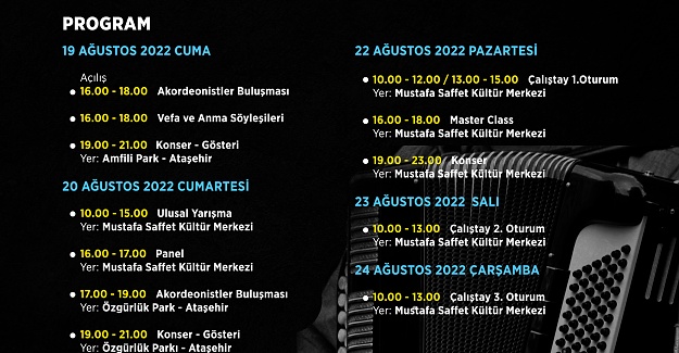 ATAŞEHİR’DE AKORDEON FESTİVALİ BAŞLIYOR