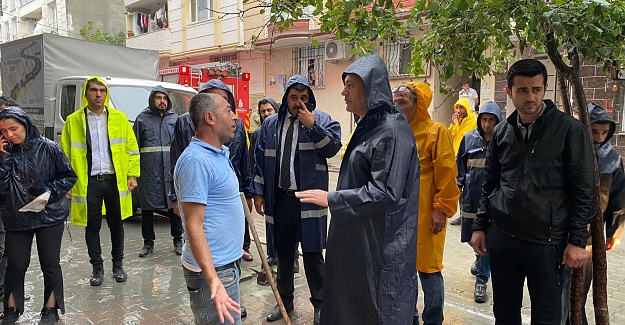 ESENYURT’TA ŞİDDETLİ YAĞIŞA KARŞI SAHA İNCELEMESİ YAPILDI