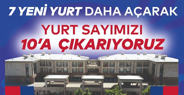 İBB YURT SAYILARINI ARTTIRDI