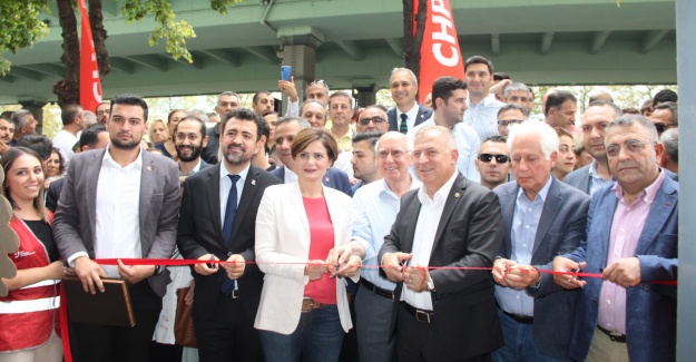 CHP Şişli İlçe Başkanlığı’nın Büyükdere’deki yeni binası hizmete açıldı