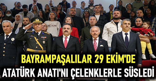 Bayrampaşalılar 29 ekim'de Atatürk anıtı'nı çelenklerle süsledi