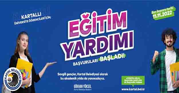 Kartal Belediyesi’nden Üniversite öğrencilerine eğitim yardımı başvuruları başlıyor