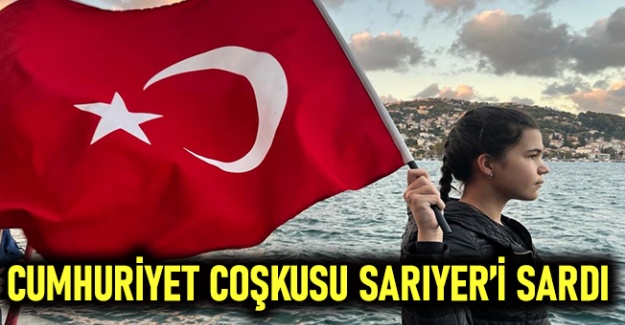 Sarıyer'de gelenek haline gelen cumhuriyet yürüyüşü