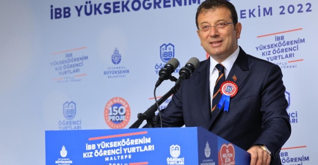 Yurt açılışında konuşan imamoğlu: bizden önceki yönetime göre, istanbul'un yurt sorunu yoktu.
