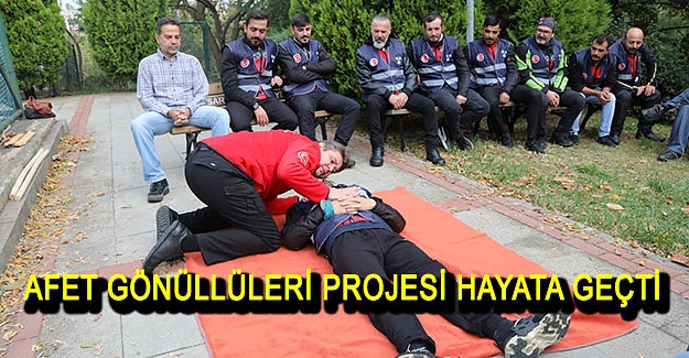 Afet gönüllüleri projesi hayata geçti